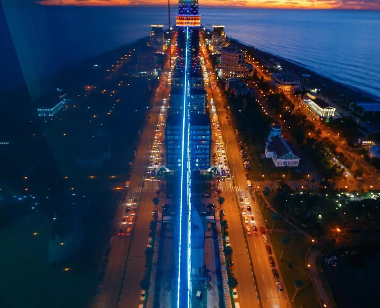 דירות באטומי Orbi City Balcony With Sea View